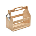 6-Bottle Beer Crate in Bamboo with Bottle Opener | CABAS MO2110
