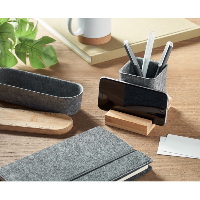 Rpet Felt Pen Pot Phone Stand | OROSTAN - MO2115