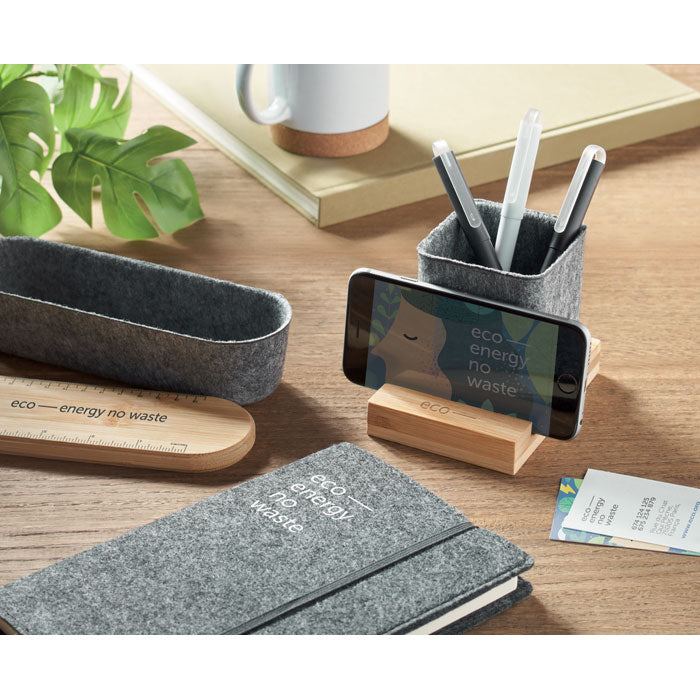 Rpet Felt Pen Pot Phone Stand | OROSTAN - MO2115