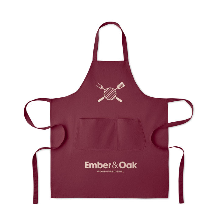 Organic Cotton Apron with Front Pocket | GAMMA - MO2249