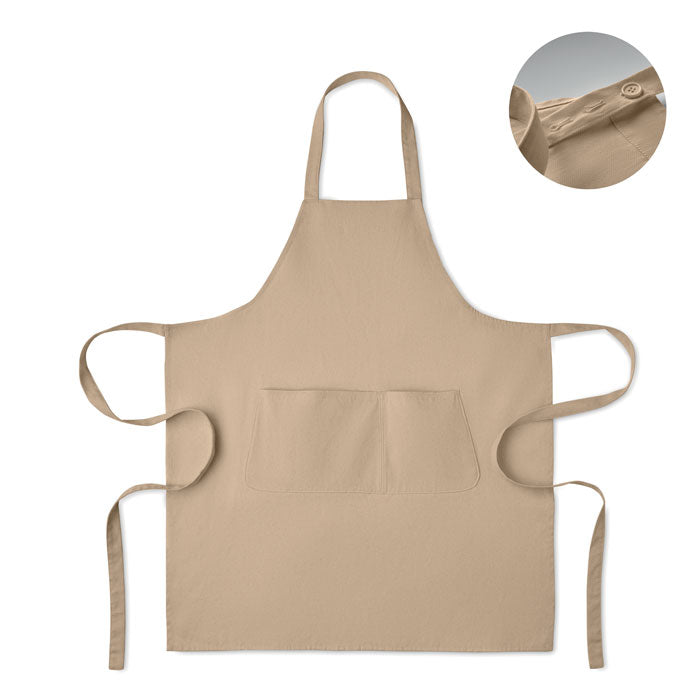 Organic Cotton Apron with Front Pocket | GAMMA - MO2249