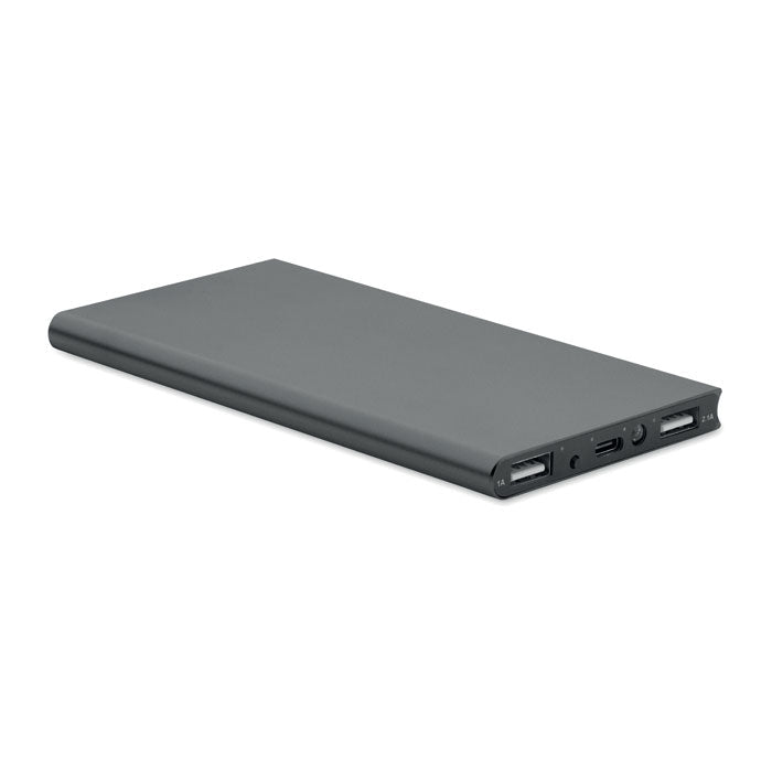 Power bank da 8000 mAh in alluminio riciclato | POWERFLAT8C MO2340