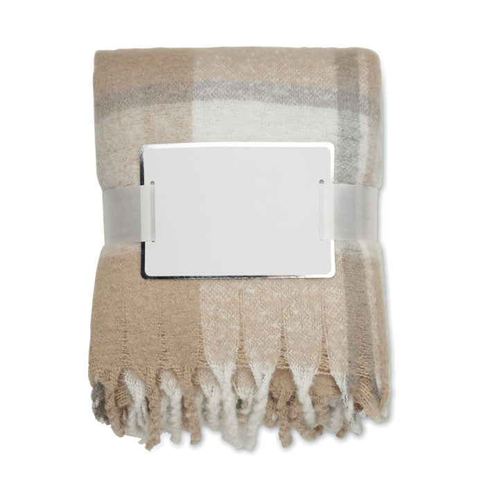 Chequered Mohair Blanket | QUET - MO2382