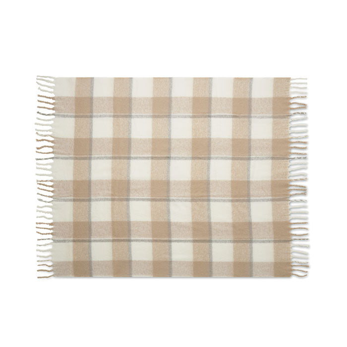 Chequered Mohair Blanket | QUET - MO2382