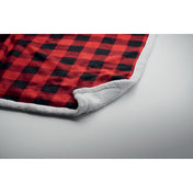 Sherpa-Lined RPET Fleece Blanket with Carry Handle | SHERMATT - MO2394