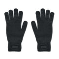 Guantes de punto de poliéster RPET con parche decorativo | HANDNIT MO2399
