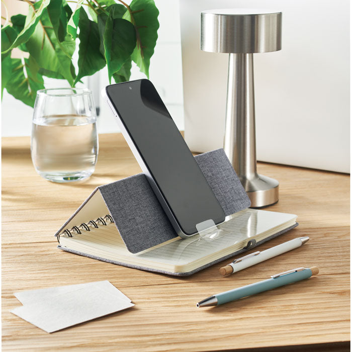 A5 Notebook With Phone Holder | STRATA - MO2522