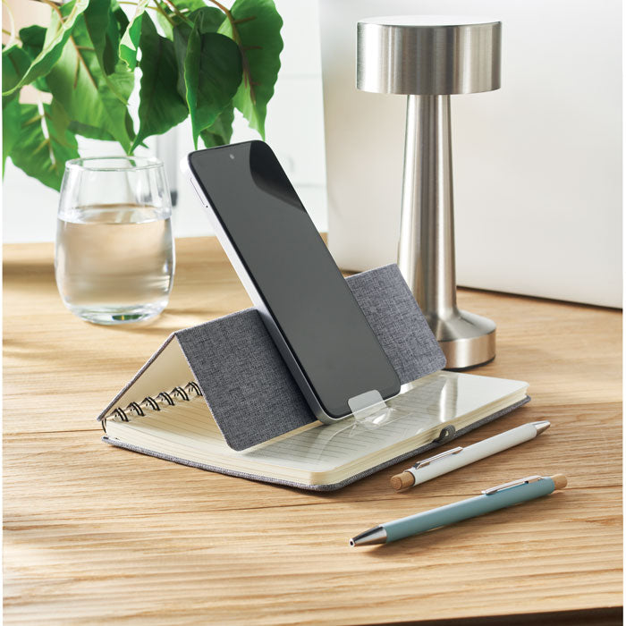 A5 Notebook With Phone Holder | STRATA - MO2522