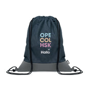 Rpet Pu Drawstring Bag 2 Tone | LIBAG - MO2527
