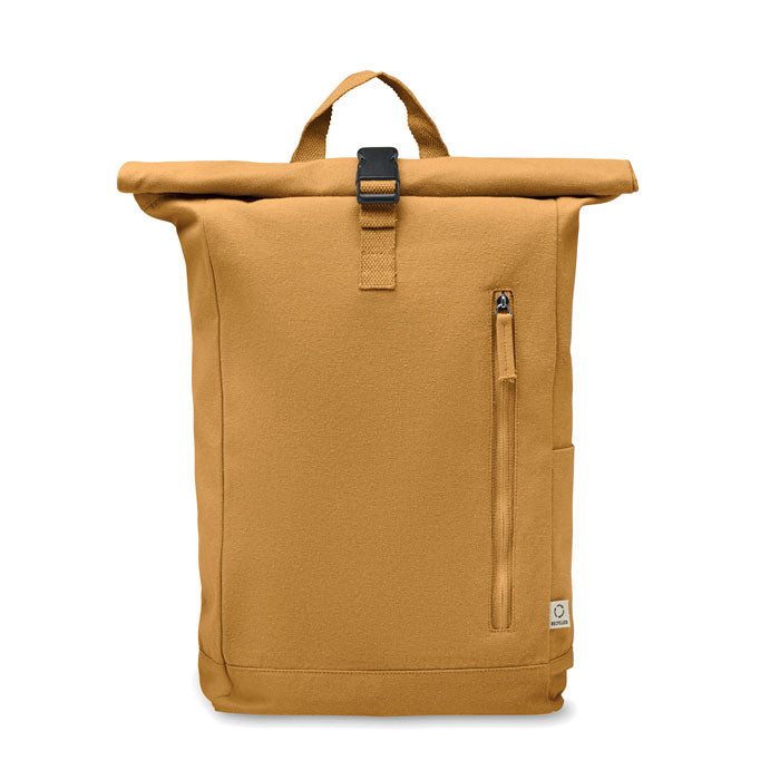 Roll Top Backpack 1.8 L 390 gr/m² (80% recycled cotton / 20% recycled polyester) | KAMET MO2552