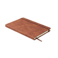 A5-notitieboek van gerecycled PU met elastische band | TINT - MO2664