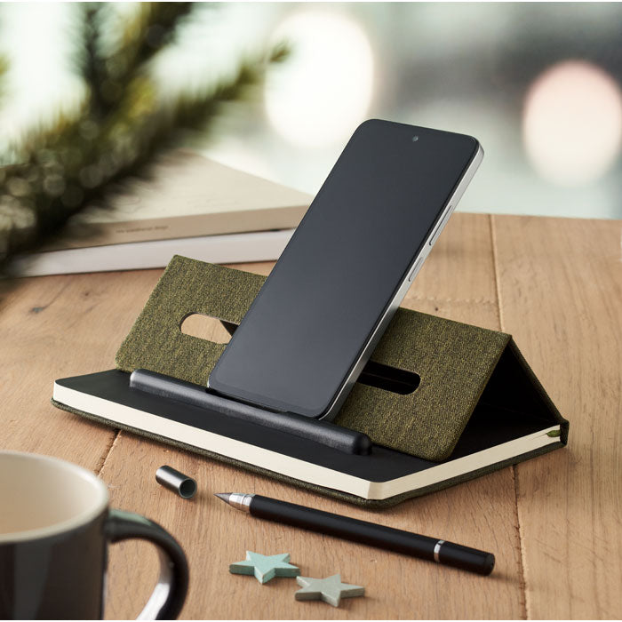 A5 Notebook With Phone Holder | RINBOOK - MO2687