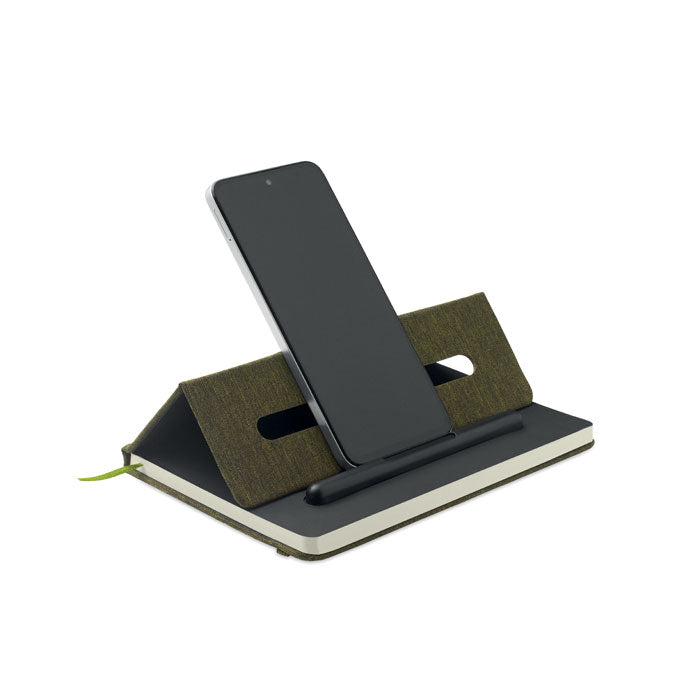 A5 Notebook With Phone Holder | RINBOOK - MO2687