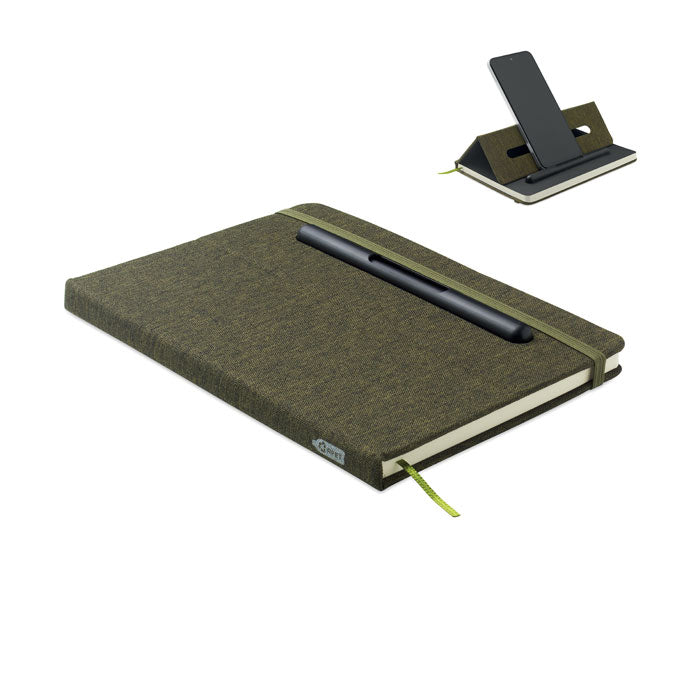 A5 Notebook With Phone Holder | RINBOOK - MO2687