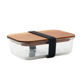 Boîte repas en verre avec couvercle en bois 800 ml | VITRIO LUNCH - MO2750