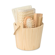 Bath Gift Set in Wooden Bucket | SELFCARE MO3110