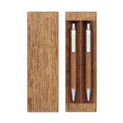 Ensemble stylo et crayon en bois d’acacia | JAKARTA SET MO3173