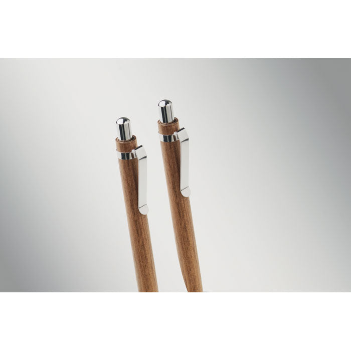 Ensemble stylo et crayon en bois d’acacia | JAKARTA SET MO3173