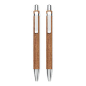 Ensemble stylo et crayon en bois d’acacia | JAKARTA SET MO3173