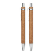 Ensemble stylo et crayon en bois d’acacia | JAKARTA SET MO3173
