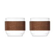 Coffee Glass Set Walnut Grip | BOGOTA SET MO3197