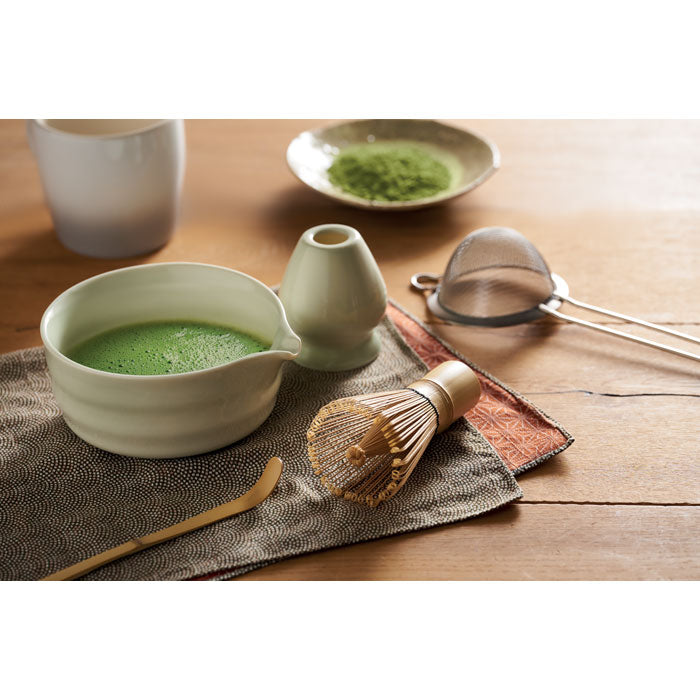 Set da matcha da 5 pezzi con ciotola in ceramica e frusta in bambù | MATCHY MO3215