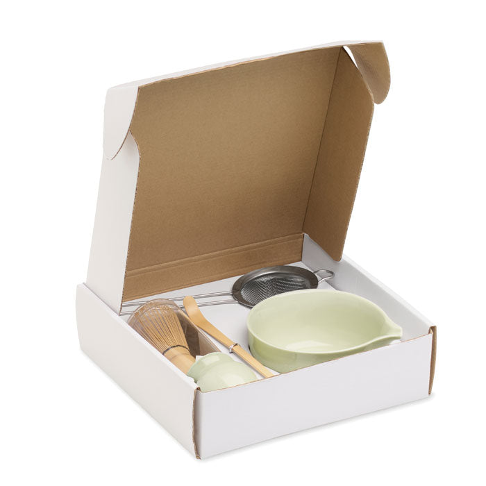 Set da matcha da 5 pezzi con ciotola in ceramica e frusta in bambù | MATCHY MO3215