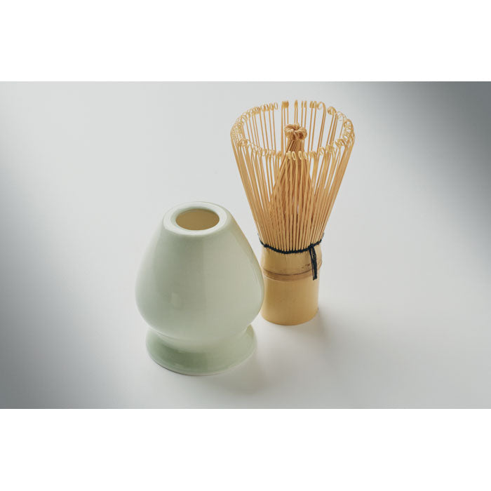 Set da matcha da 5 pezzi con ciotola in ceramica e frusta in bambù | MATCHY MO3215