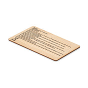 Rfid Card In Bamboo Material | CUSTOS + - MO6200