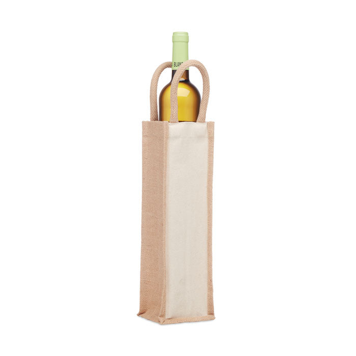 Bolsa de vino de yute para una botella | CAMPO DE VINO - MO6258