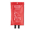 Manta ignífuga de fibra de vidrio con funda de PVC de 120 x 180 cm | VATRA MO6386