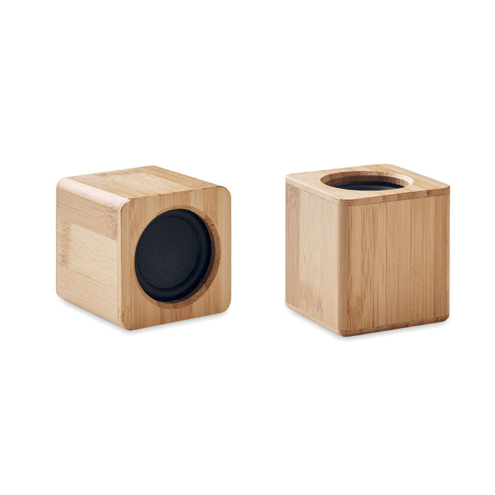 Set Of Bamboo Wireless Speaker | AUDIO SET - MO6389