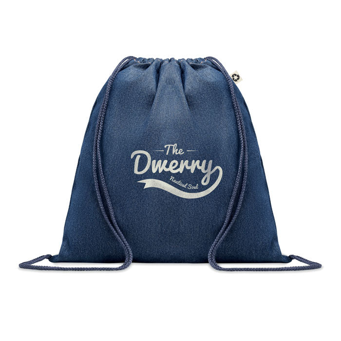 Recycled Denim Drawstring Bag | STYLE BAG - MO6422