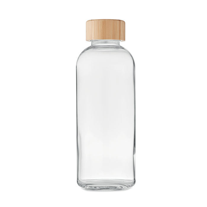 Glazen Fles 650ml Bamboe Deksel | FRIES - MO6426