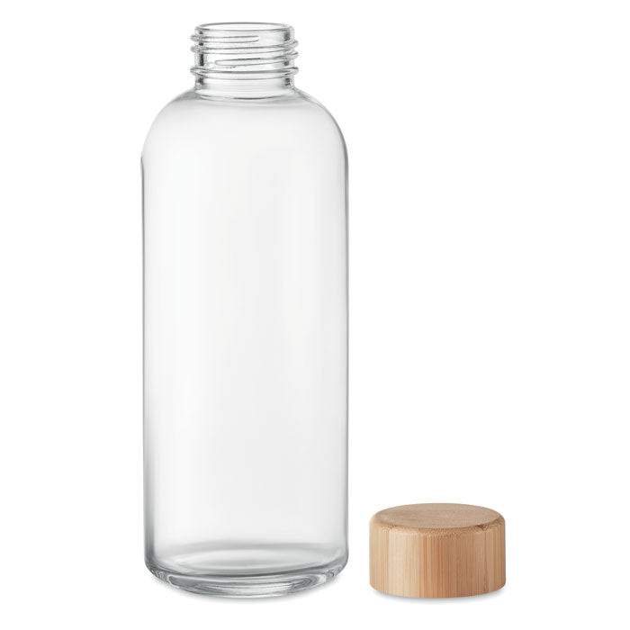 Glazen Fles 650ml Bamboe Deksel | FRIES - MO6426