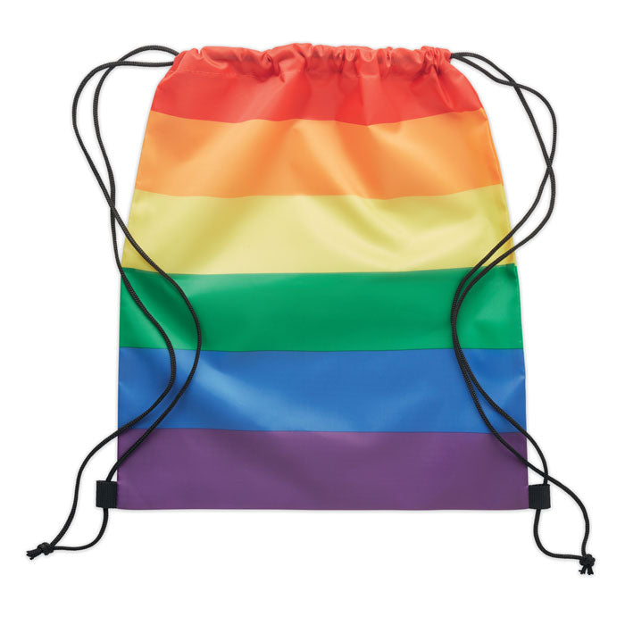 Mochila con cordón de Rpet del arco iris | ARCO - MO6436