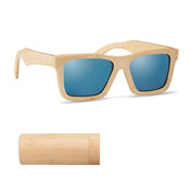 Sunglasses And Case In Bamboo | WANAKA - MO6454