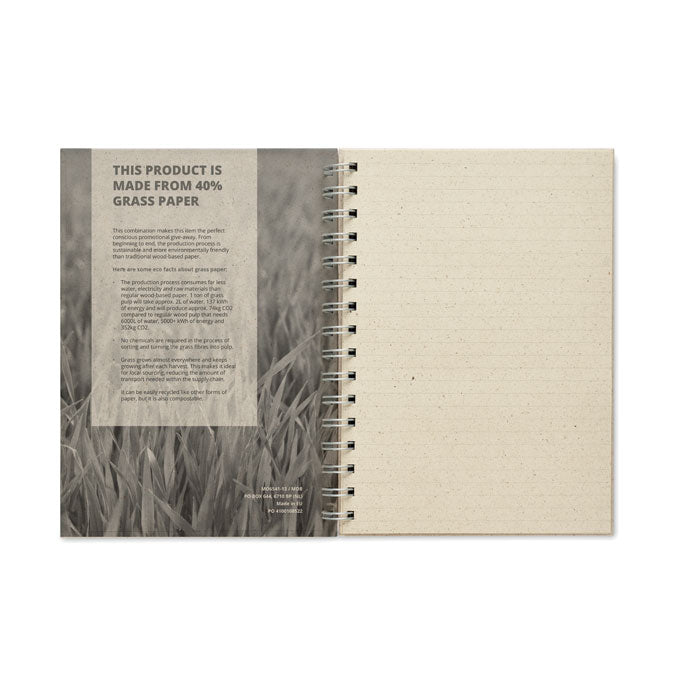 A5 Grass Notebook 80 Lined | GRASS BOOK - MO6541