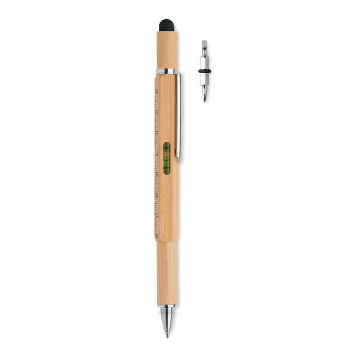 Spirit Level Pen In Bamboo | TOOLBAM - MO6559