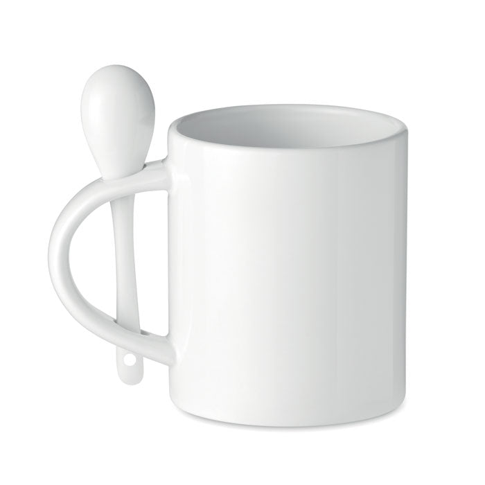 Taza Sublimación Cerámica 300 ml | CUCHARA SUBLIM - MO6581