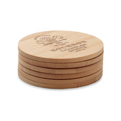 Set Of 6 Bamboo Coasters | BAYIN SET - MO6601