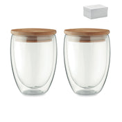 Juego De 2 Vasos De 350 Ml En Caja | CONJUNTO TIRANA - MO6739