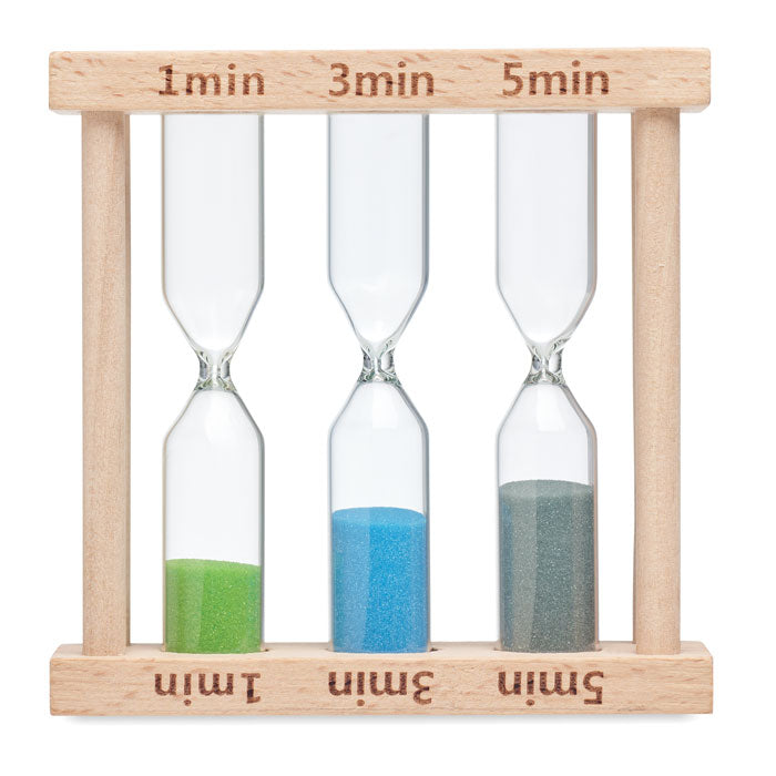 Set Of 3 Wooden Sand Timer | EI - MO6762