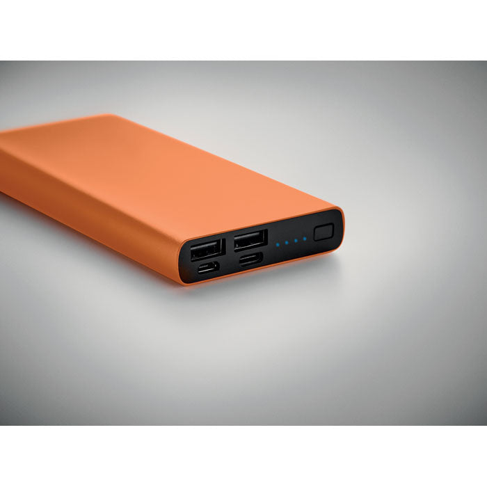 Power Bank 10000mAh USB‑C PD 18W, Recycled Aluminium | POWERFLAT 8 C MO6770