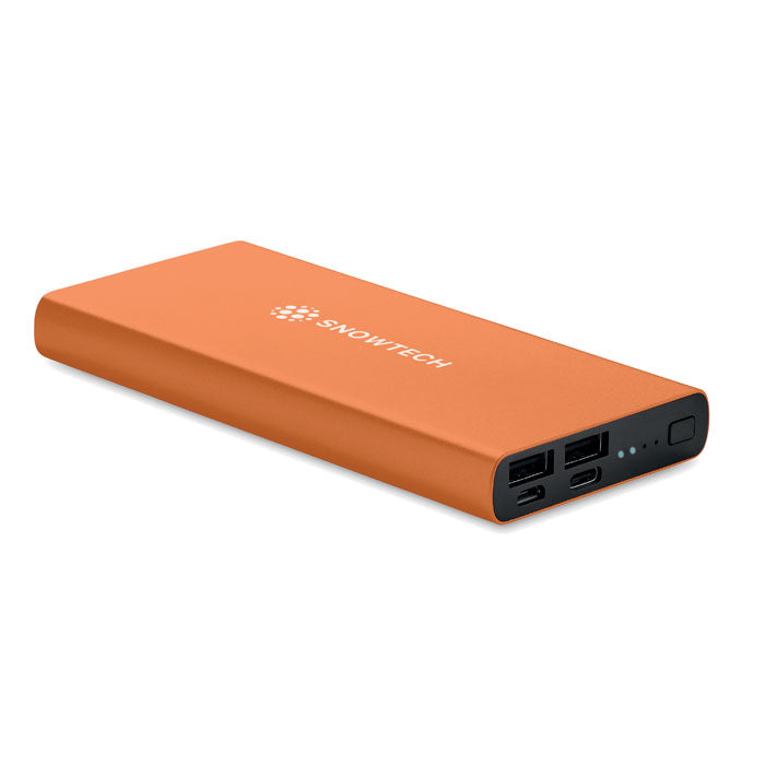 Power Bank 10000mAh USB‑C PD 18W, Recycled Aluminium | POWERFLAT 8 C MO6770