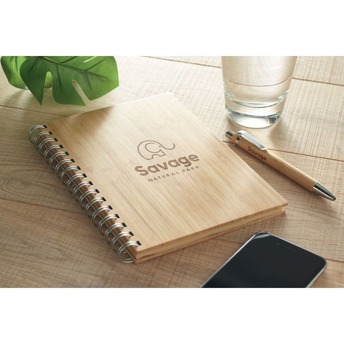 A5 Ring Bound Bamboo Notebook | BRAM - MO6790