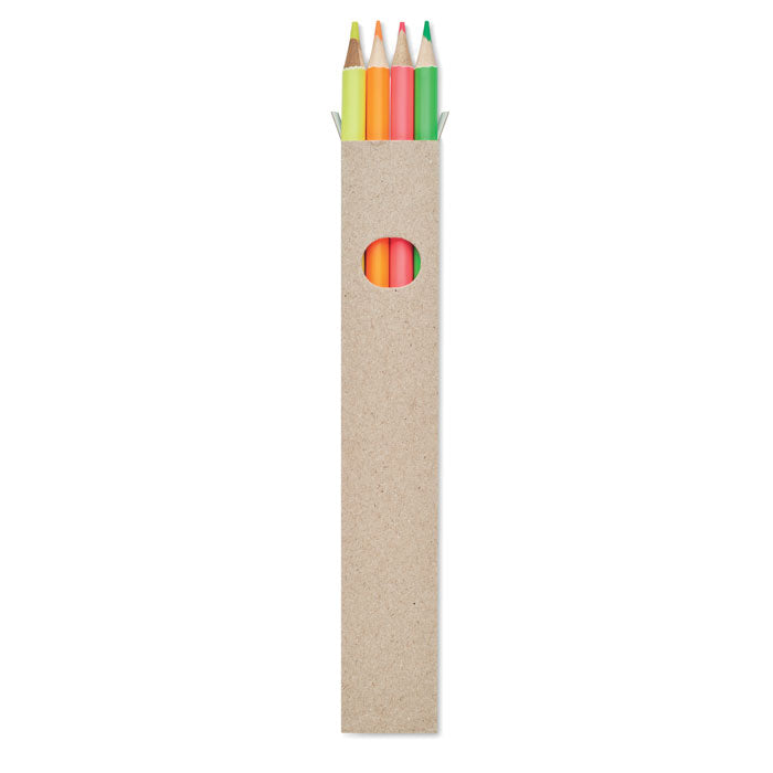 4 Highlighter Pencils In Box | BOWY - MO6836