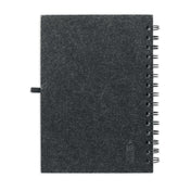 Cuaderno A5 con tapa de fieltro Rpet | FIELTRO ANILLO - MO6964