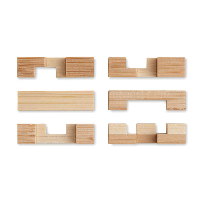 Bamboo Brain Teaser Puzzle | MO6988 | Organic Black – Organic Blank