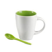 Taza Bicolor Con Cuchara 250 ml | DOBLE - MO7344